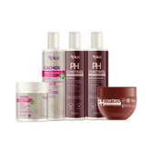 Kit Ph Control - Shampoo, Condicionador, Máscara, Ativador e Modelador e Gelatina (5 Itens)